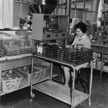 Arbeit in der Logistik im neuen Firmengebäude