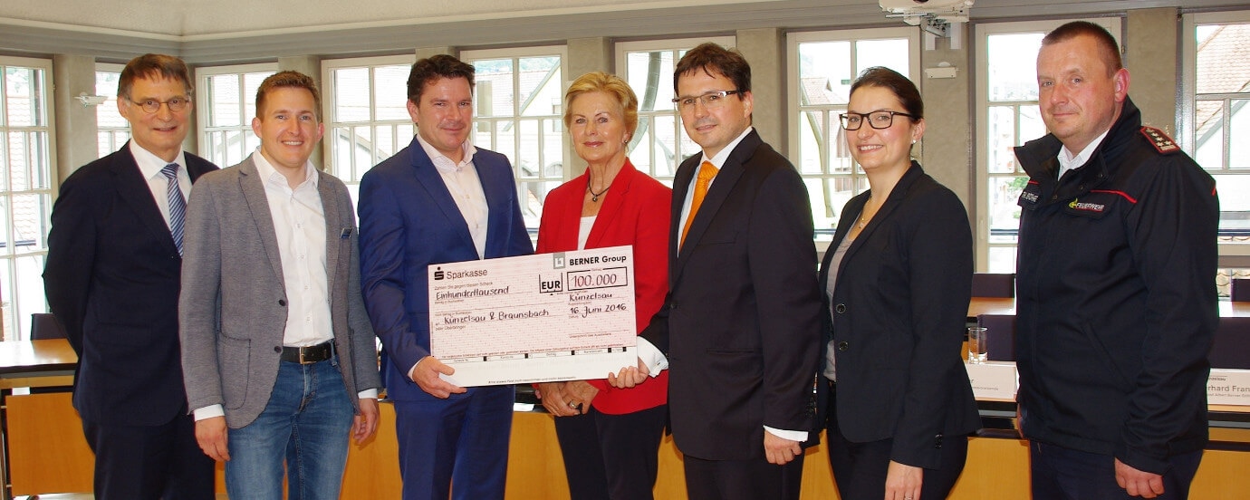 Berner Group and Albert Berner Foundation donate 100,000 euros for stormy weather Berner Group