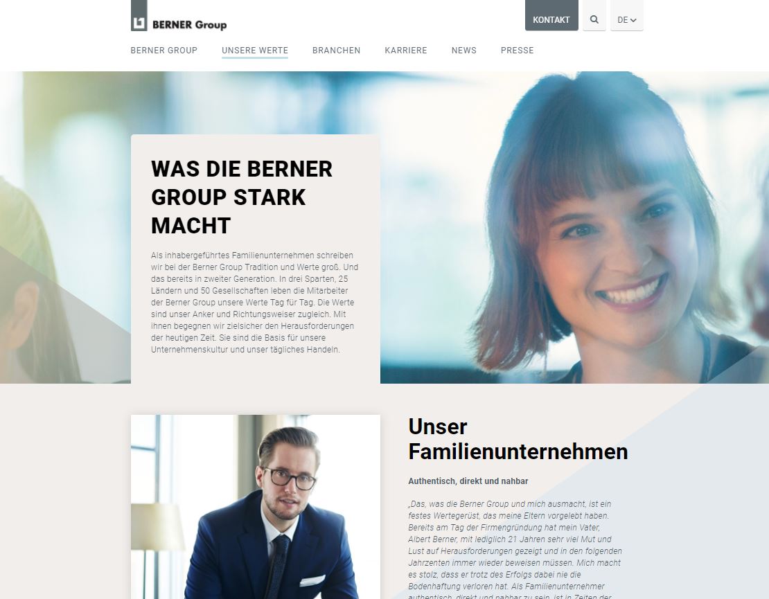 Berner Group makes solutions to industry challenges tangible Berner Group