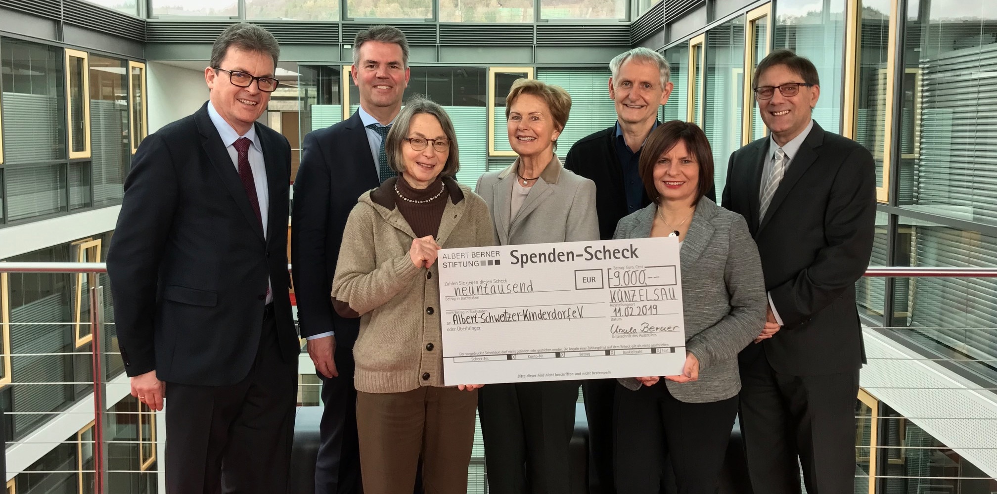 9,000 euros for new women’s and children’s shelter Berner Group